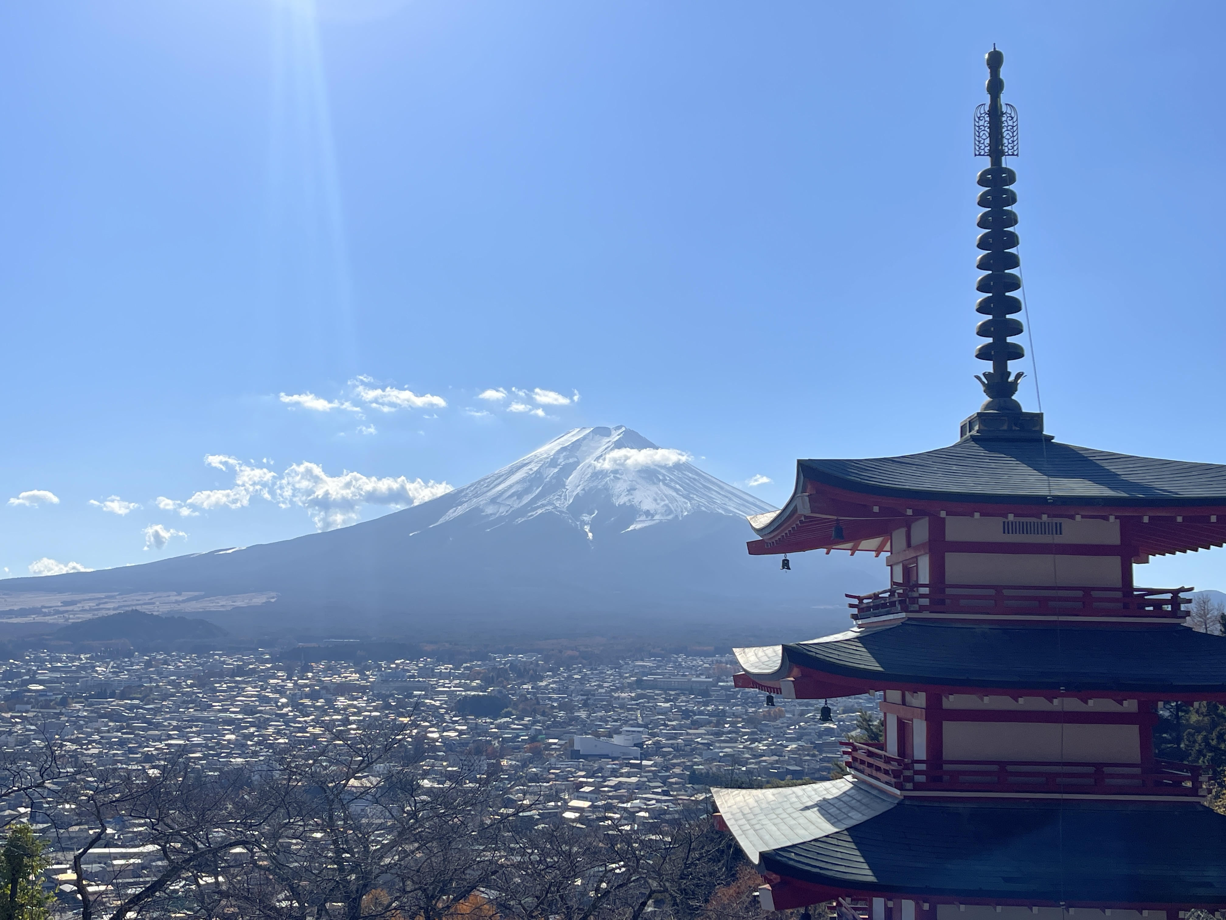 Chureito Pagoda with Mount Fuji